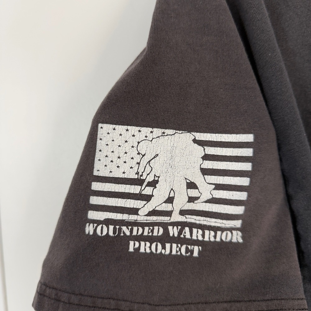 Mens Port and Company Wounded Warrior Project T-Shirt XL Black Biker Veteran - Picture 5 of 8